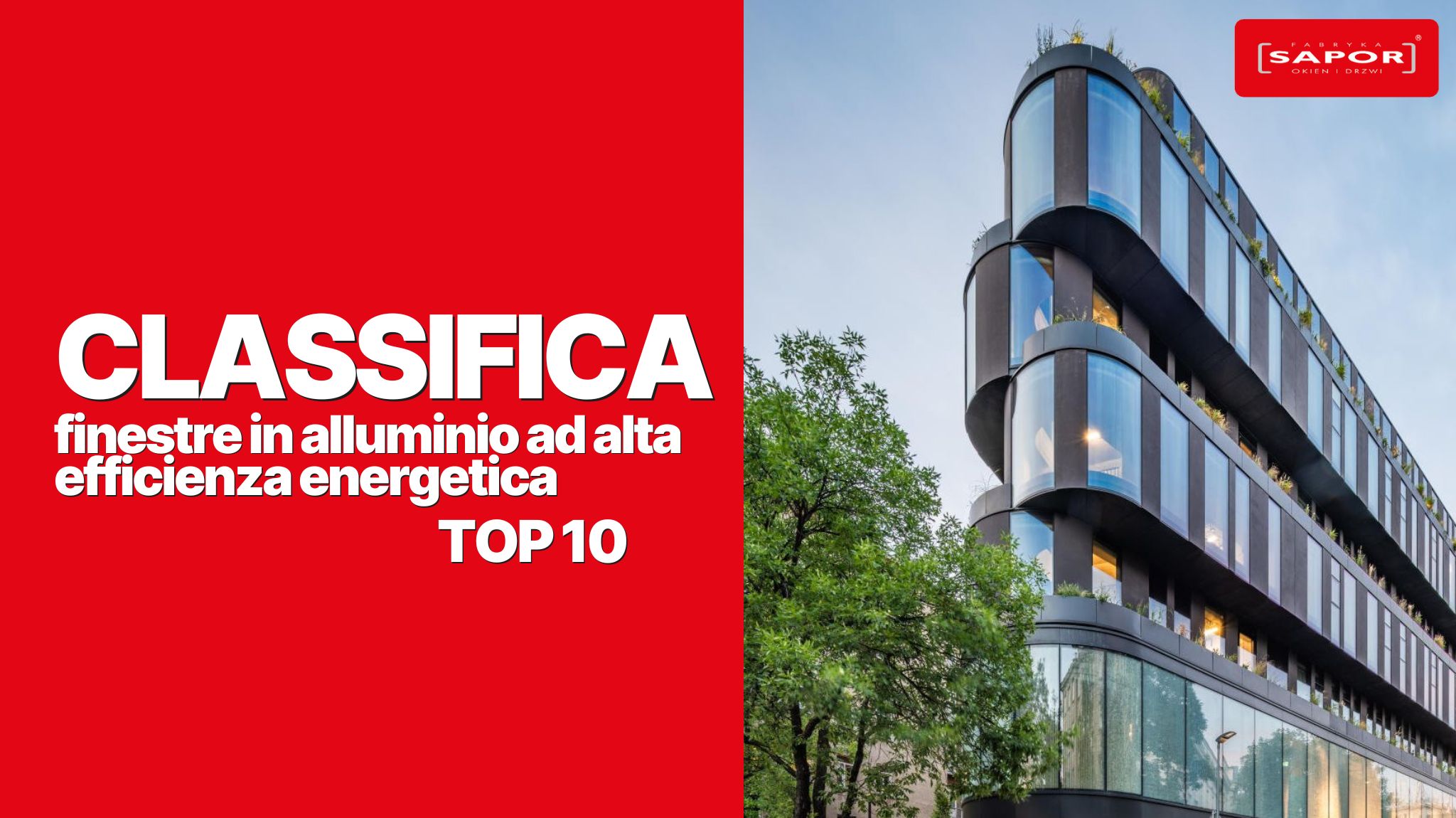 finestre in alluminio ad alta efficienza energetica